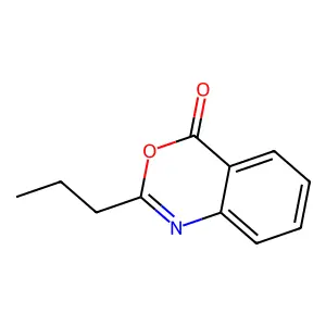 2-Propyl-3,1-benzoxazin-4-one structure