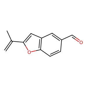 2-(1-甲基乙烯基)-5-苯并呋喃甲醛 structure