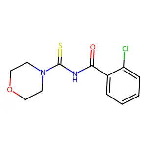 2-chloro-N-(morpholine-4-carbothioyl)benzamide structure