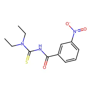 N-(diethylcarbamothioyl)-3-nitrobenzamide structure