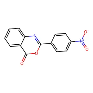 2-(4-Nitrophenyl)-4H-3,1-benzoxazin-4-one structure