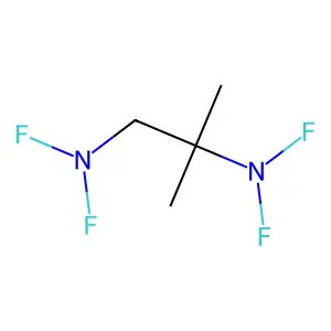 1,2-双(二氟氨基)-2-甲基丙烷 structure
