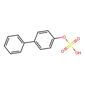 (4-Phenylphenyl) hydrogen sulfate structure