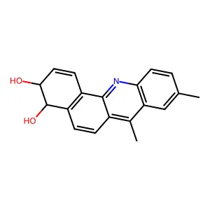 trans-3,4-Dihydro-3,4-dihydroxy-7,9-dimethylbenz[C]acridine structure