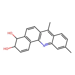 trans-3,4-Dihydro-3,4-dihydroxy-7,10-dimethylbenz[C]acridine structure
