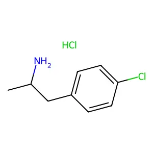 (αS)-4-氯-α-甲基苯乙胺盐酸盐(1:1) structure