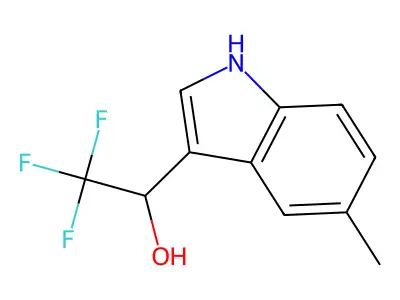 2,2,2-trifluoro-1-(5-methyl-1H-indol-3-yl)ethanol structure