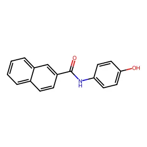 N-(4-羟基苯基)萘-2-甲酰胺 structure