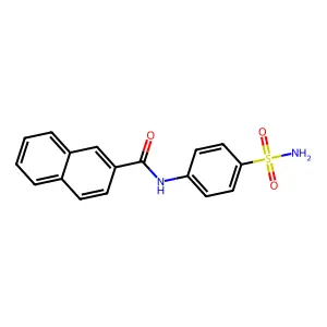 N-(4-sulfamoylphenyl)naphthalene-2-carboxamide structure