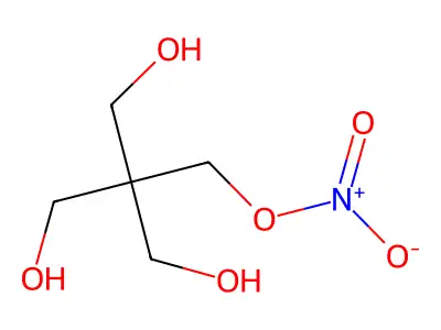 Pentaerythritol mononitrate structure