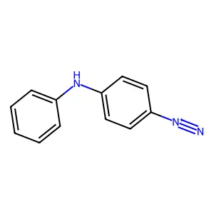 4-Anilinobenzenediazonium structure
