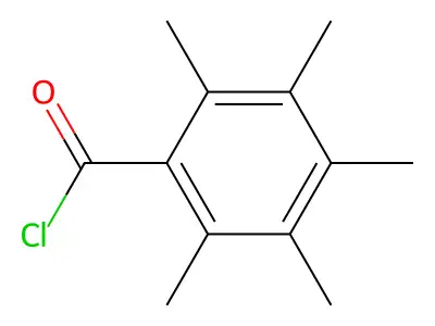 2,3,4,5,6-Pentamethylbenzoyl chloride structure