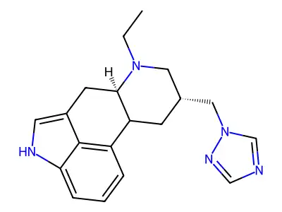 Ergoline, 6-ethyl-8-(1H-1,2,4-triazol-1-ylmethyl)-, (8-beta)- structure