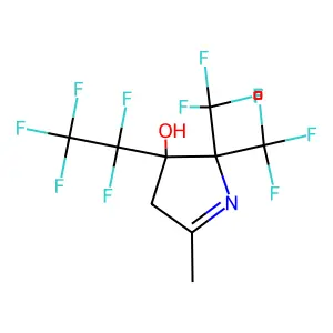 2-Methyl-4-pentafluoroethyl-5,5-di(trifluoromethyl)-1-pyrrolin-4-ol structure