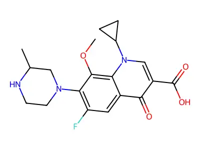 加替沙星 structure