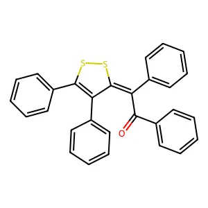 2-(4,5-Diphenyl-3H-1,2-dithiol-3-ylidene)-1,2-diphenylethanone structure