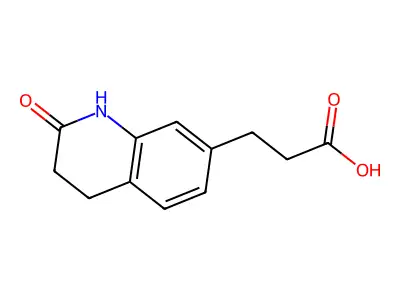 3-(2-Oxo-1,2,3,4-tetrahydroquinolin-7-yl)propionic acid structure
