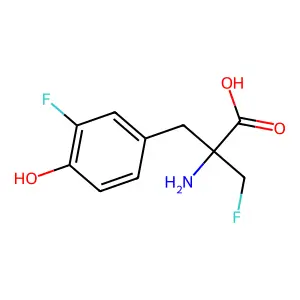 3-Fluoro-alpha-fluoromethyltyrosine structure