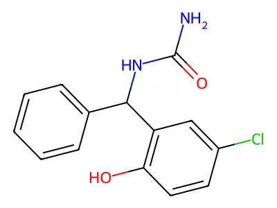 Urea, N-((5-chloro-2-hydroxyphenyl)phenylmethyl)- structure