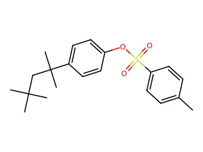 4-(1,1,3,3-Tetramethylbutyl)phenyl P-toluenesulfonate structure