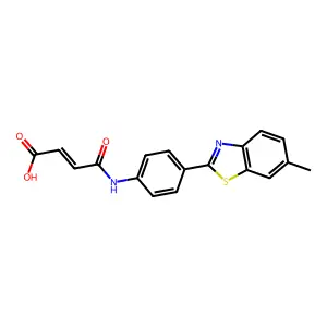(E)-4-[4-(6-Methyl-1,3-benzothiazol-2-yl)anilino]-4-oxo-2-butenoic acid structure