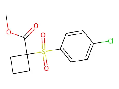 1-[(4-氯苯基)磺酰基]环丁烷甲酸异丙酯 structure
