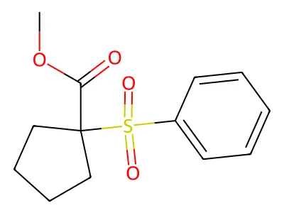 1-(苯磺酰基)环戊烷甲酸甲酯 structure