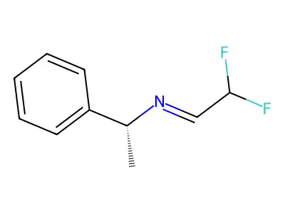 (R)-N-(2,2-Difluoroethylidene)-1-phenylethylamine structure