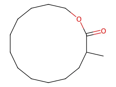 3-Methyloxacyclotetradecan-2-one structure