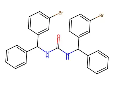 Urea, N,N'-bis((3-bromophenyl)phenylmethyl)- structure