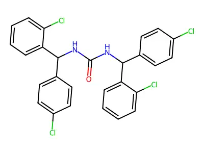 Urea, N,N'-bis((2-chlorophenyl)(4-chlorophenyl)methyl)- structure