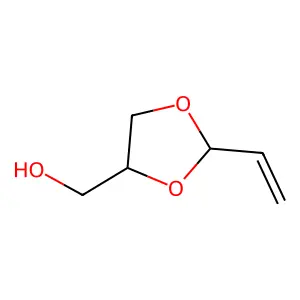反式-2-乙烯基-1,3-二氧戊环-4-甲醇 structure