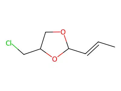 4-(Chloromethyl)-2-prop-1-enyl-1,3-dioxolane structure