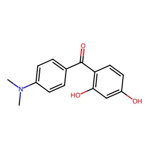 Methanone, (2,4-dihydroxyphenyl)[4-(dimethylamino)phenyl]- structure