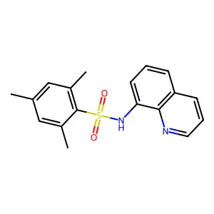 2,4,6-trimethyl-N-(quinolin-8-yl)benzene-1-sulfonamide structure