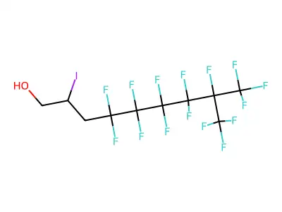 4,4,5,5,6,6,7,7,8,9,9,9-Dodecafluoro-2-iodo-8-(trifluoromethyl)nonan-1-ol structure