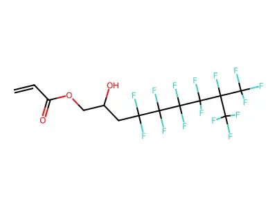 3-(Perfluoro-5-methylhexyl)-2-hydroxypropylacrylate structure
