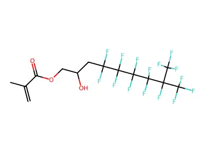 3-(Perfluoro-5-methylhexyl)-2-hydroxypropyl methacrylate structure