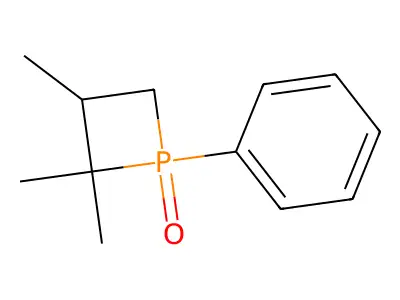 2,2,3-Trimethyl-1-phenyl-1lambda~5~-phosphetan-1-one structure