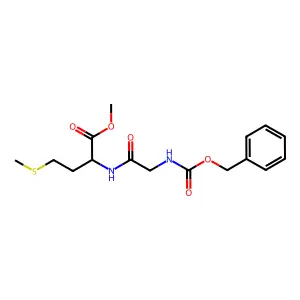 Methyl N-[(benzyloxy)carbonyl]glycylmethioninate structure