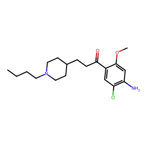 1-(4-Amino-5-chloro-2-methoxyphenyl)-3-(1-butyl-4-piperidinyl)-1-propanone structure