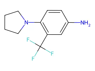4-(Pyrrolidin-1-yl)-3-(trifluoromethyl)aniline structure