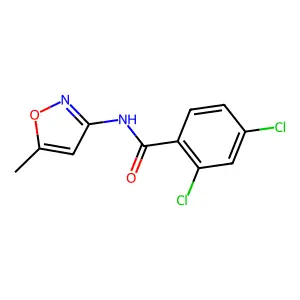 2,4-Dichloro-N-(5-methyl-3-isoxazolyl)benzamide structure