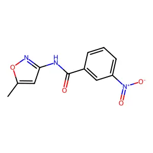 Benzamide, N-(5-methyl-3-isoxazolyl)-3-nitro- structure
