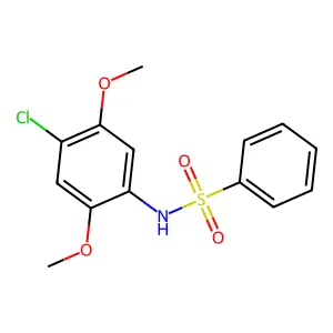 N-(4-氯-2,5-二甲氧基苯基)苯磺酰胺 structure