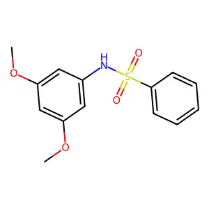 N-(3,5-dimethoxyphenyl)benzenesulfonamide structure