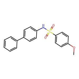 N-[1,1'-biphenyl]-4-yl-4-methoxybenzenesulfonamide structure