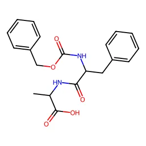 N-Benzyloxycarbonylphenylalanylalanine structure