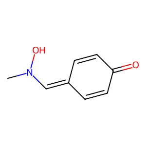4-[[Hydroxy(methyl)amino]methylidene]cyclohexa-2,5-dien-1-one structure