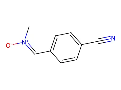 1-(4-cyanophenyl)-N-methylmethanimine oxide structure